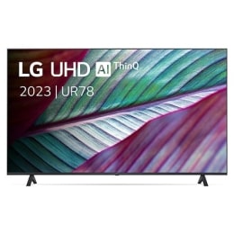 Vue avant du téléviseur UHD de LG