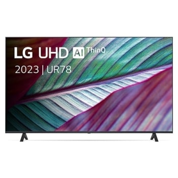 Vue avant du téléviseur UHD de LG