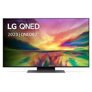 LG 50 pouces LG QNED82 4K UHD Smart TV - 50QNED826RE, Vue avant du téléviseur QNED de LG avec image de remplissage et logo du produit, 50QNED826RE, thumbnail 1