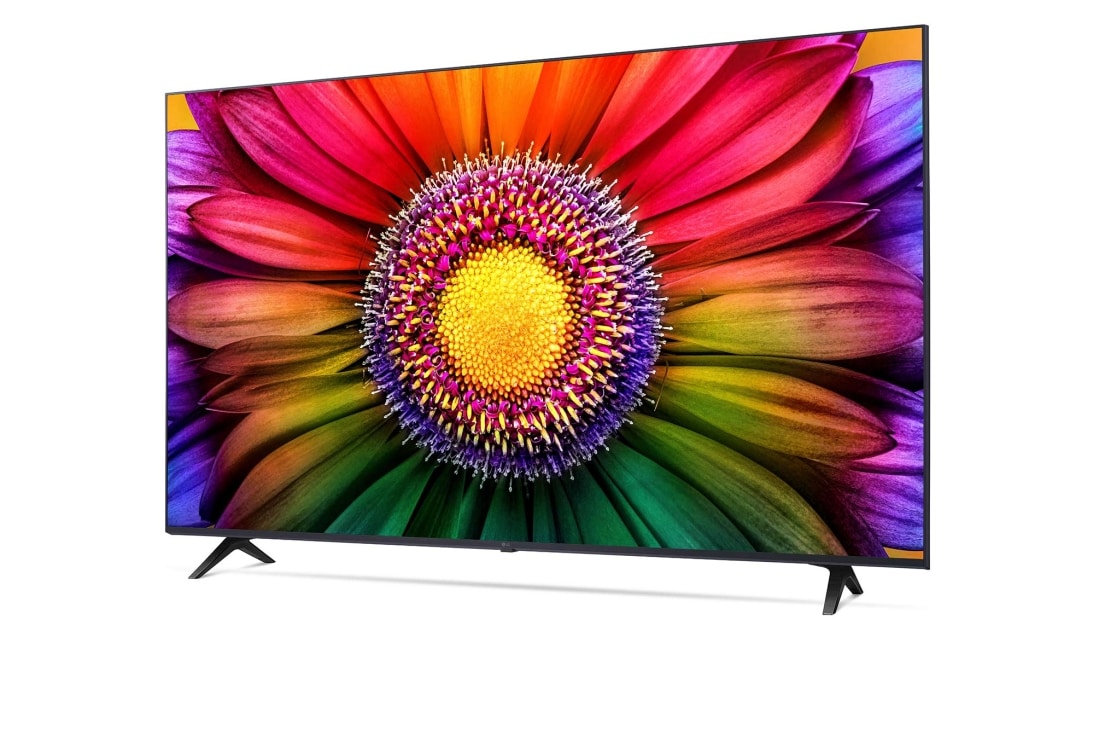 LG UHD UR80 70'' 4K Smart TV 2023, vue de côté à 30 degrés, 70UR80006LJ, thumbnail 3