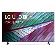 LG 50 pouces LG LED UHD UR78 4K Smart TV - 50UR78006LK, Vue avant du téléviseur UHD de LG, 50UR78006LK, thumbnail 1