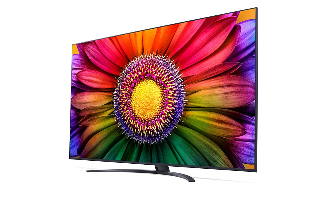 LG 75 pouces LG LED UHD UR81 4K Smart TV - 75UR81006LJ, vue de côté à 30 degrés, 75UR81006LJ, thumbnail 4