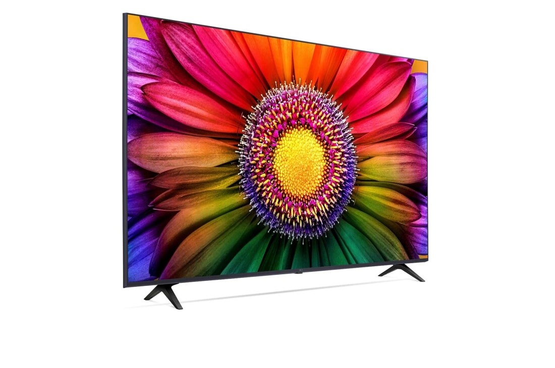 LG UHD UR80 65'' 4K Smart TV 2023, vue de côté à -60 degrés, 65UR80006LJ, thumbnail 5