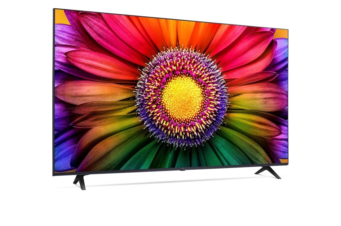 LG UHD UR80 65'' 4K Smart TV 2023, vue de côté à -30 degrés, 65UR80006LJ, thumbnail 6