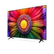 LG UHD UR80 65'' 4K Smart TV 2023, vue de côté à 30 degrés, 65UR80006LJ, thumbnail 4