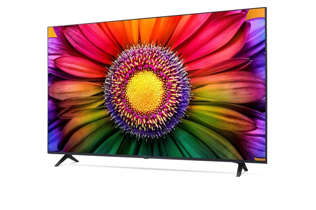 LG UHD UR80 50'' 4K Smart TV 2023, vue de côté à 60 degrés, 50UR80006LJ, thumbnail 3