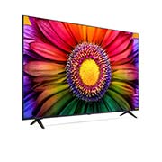 LG UHD UR80 50'' 4K Smart TV 2023, vue de côté à -60 degrés, 50UR80006LJ, thumbnail 5