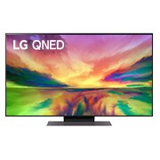 LG QNED81R, Vue avant du téléviseur QNED de LG avec image de remplissage et logo du produit, 50QNED816RE, thumbnail 2
