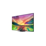 LG QNED81R, vue de côté à 30 degrés avec image de remplissage, 65QNED816RE, thumbnail 4
