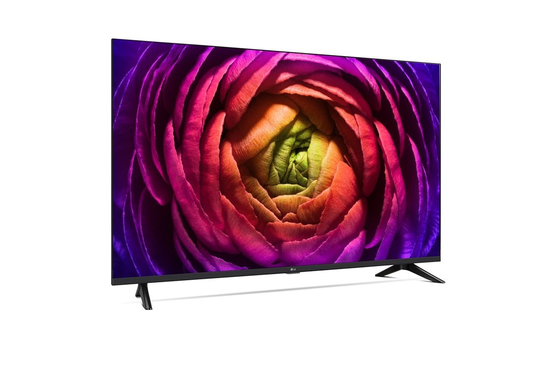 LG 55 pouces LG LED UHD UR73 4K Smart TV - 55UR73006LA, vue de côté à 30 degrés, 55UR73006LA, thumbnail 6