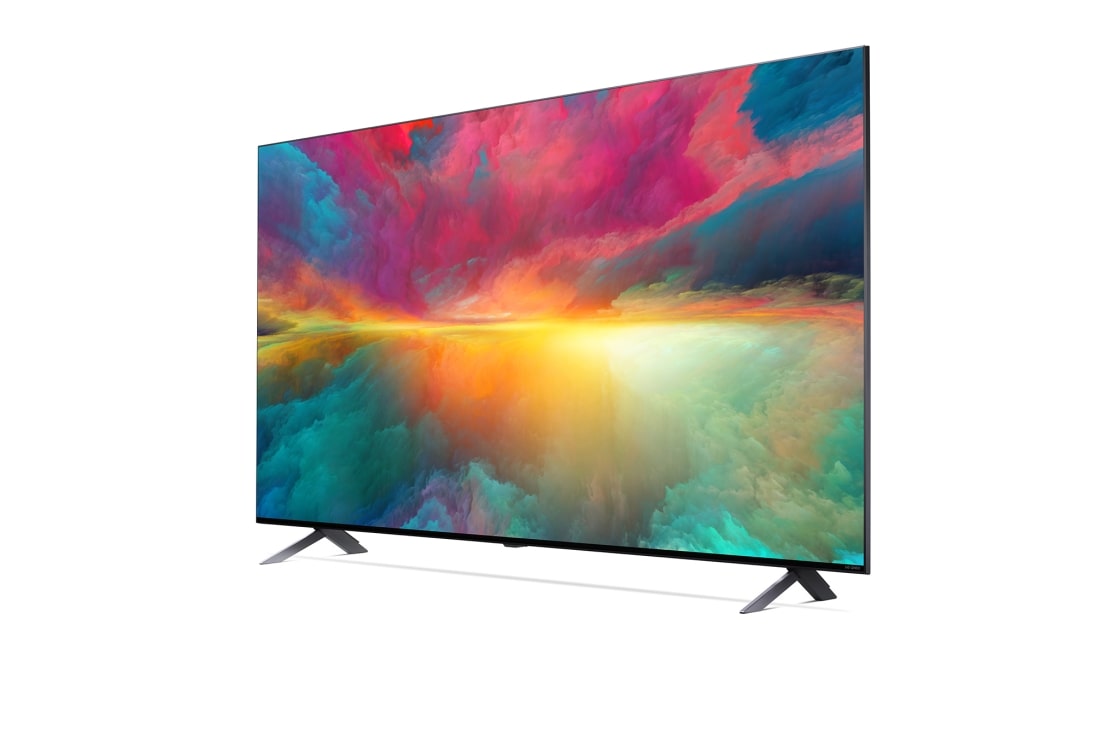 LG 55 pouces LG QNED75 4K UHD Smart TV - 55QNED756RA, vue de côté à 60 degrés avec image de remplissage, 55QNED756RA, thumbnail 4