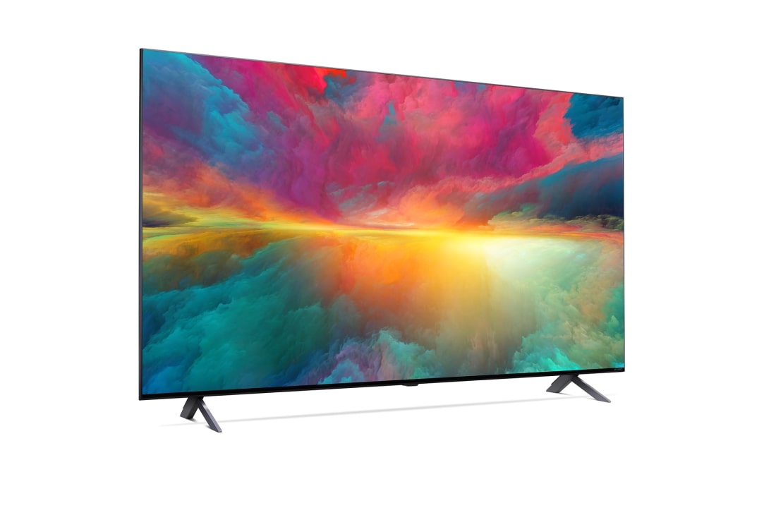 LG 55 pouces LG QNED75 4K UHD Smart TV - 55QNED756RA, vue de côté à 60 degrés avec image de remplissage, 55QNED756RA, thumbnail 6