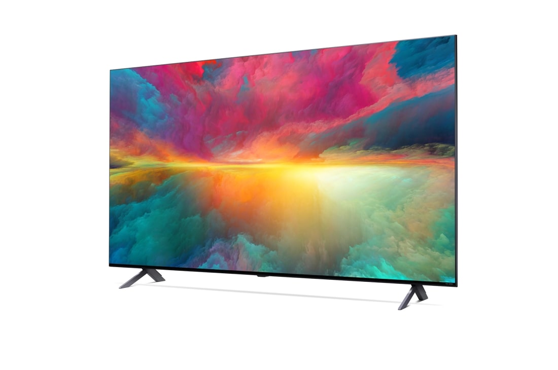 LG 50 pouces LG QNED75 4K UHD Smart TV - 50QNED756RA, vue de côté à 30 degrés avec image de remplissage, 50QNED756RA, thumbnail 3