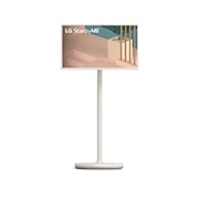 LG 27 pouces LG StanbyME Rollable Smart TV - 27ART10AKPL, Vue avant du mode horizontal avec image d’arrière-plan, 27ART10AKPL, thumbnail 1