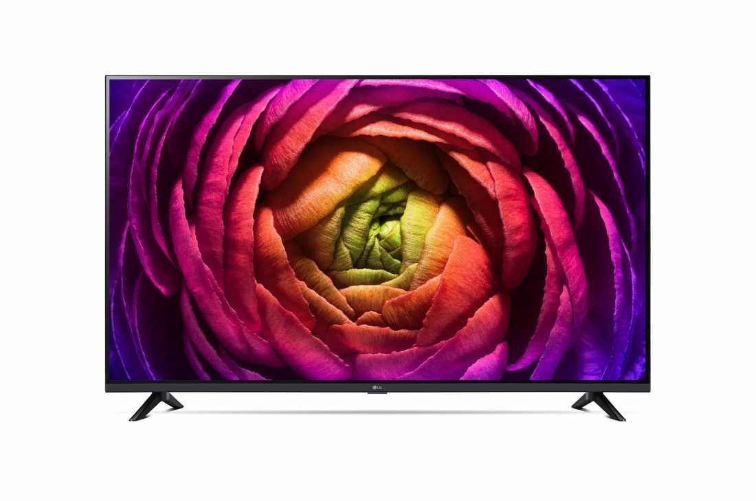 LG 55 pouces LG LED UHD UR74 4K Smart TV - 55UR74006LB, Vue avant du téléviseur UHD de LG, 55UR74006LB, thumbnail 2