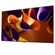 LG 55 pouces LG OLED evo AI G4 4K Smart TV OLED55G4, Vue latérale légèrement inclinée vers la gauche du LG OLED evo TV, OLED G4 sur le mur, OLED55G45LW, thumbnail 3