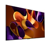 LG 55 pouces LG OLED evo AI G4 4K Smart TV OLED55G4, Vue latérale légèrement inclinée vers la droite du LG OLED evo TV, OLED G4 sur le mur, OLED55G45LW, thumbnail 5