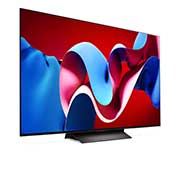 LG 55 pouces LG OLED evo AI C4 4K Smart TV OLED55C4, Vue latérale vers la droite du LG OLED evo TV, OLED C4, OLED55C46LA, thumbnail 6