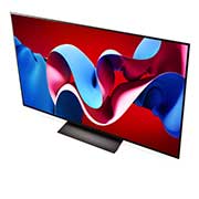 LG 55 pouces LG OLED evo AI C4 4K Smart TV OLED55C4, Vue inclinée du dessus du LG OLED evo TV, OLED C4, OLED55C46LA, thumbnail 10