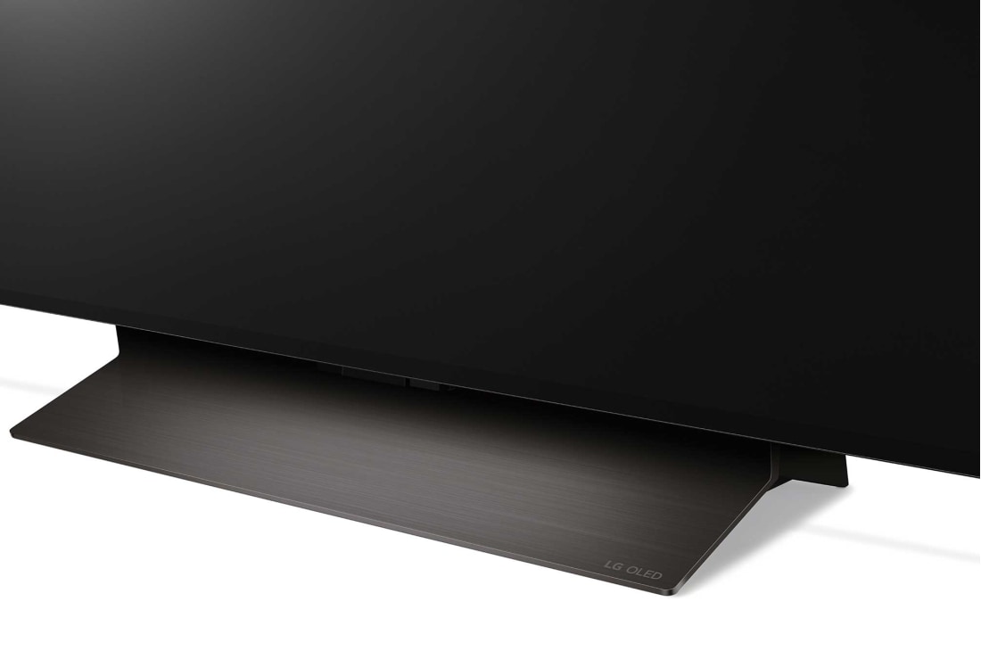 LG 55 pouces LG OLED evo AI C4 4K Smart TV OLED55C4, Vue inclinée du dessous du LG OLED evo TV, OLED C4, OLED55C46LA, thumbnail 9
