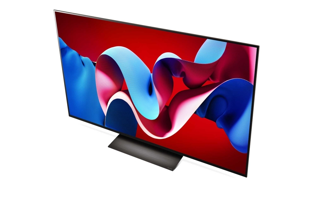 LG 55 pouces LG OLED evo AI C4 4K Smart TV OLED55C4, Vue inclinée du dessus du LG OLED evo TV, OLED C4, OLED55C46LA, thumbnail 10
