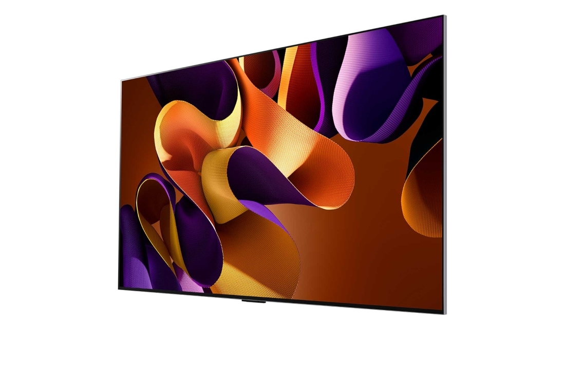 LG 65 pouces LG OLED evo AI G4 4K Smart TV OLED65G4, Vue latérale vers la droite du LG OLED evo TV, OLED G4 sur le mur, OLED65G45LW, thumbnail 4
