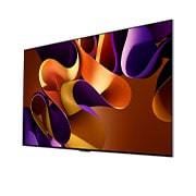 LG 83 pouces LG OLED evo AI G4 4K Smart TV OLED83G4, Vue latérale vers la droite du LG OLED evo TV, OLED G4 sur le mur, OLED83G45LW, thumbnail 4