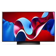 LG 48 pouces LG OLED evo AI C4 4K Smart TV OLED48C4, Vue de face du LG OLED evo TV, OLED C4, OLED48C46LA, thumbnail 2