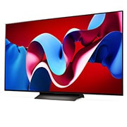 LG 65 pouces LG OLED evo AI C4 4K Smart TV OLED65C4, Vue latérale à partir de la gauche du LG OLED evo TV, OLED C4, OLED65C46LA, thumbnail 3
