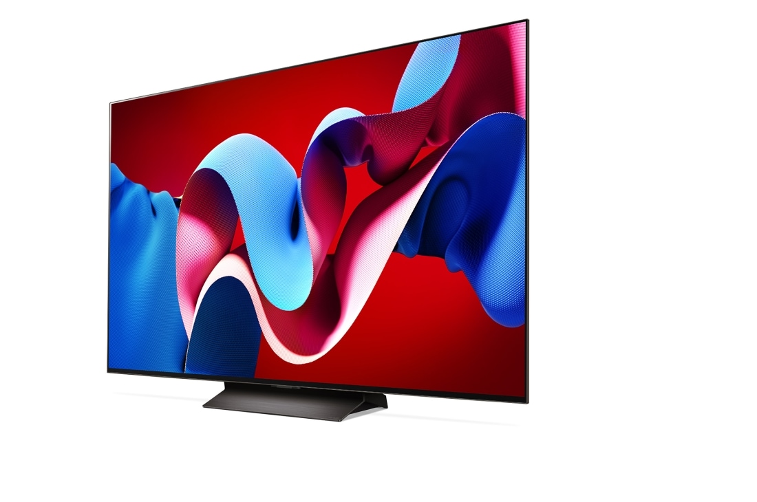 LG 65 pouces LG OLED evo AI C4 4K Smart TV OLED65C4, Vue latérale légèrement inclinée vers la gauche du LG OLED evo TV, OLED C4, OLED65C46LA, thumbnail 4