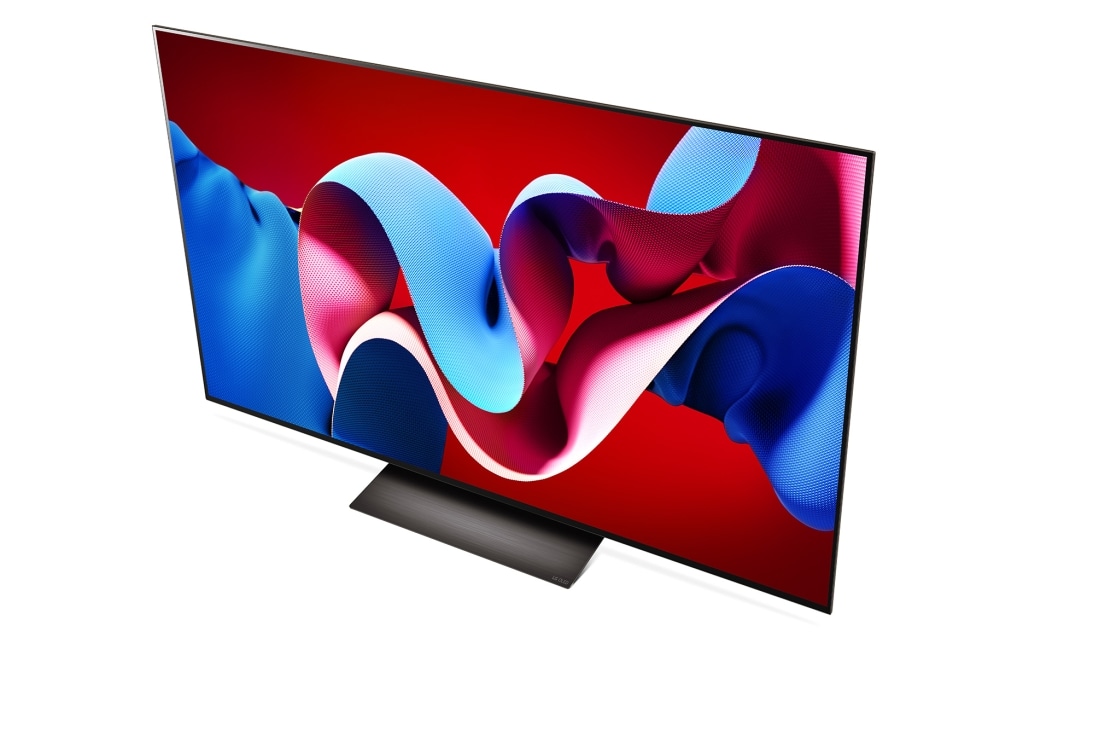 LG 65 pouces LG OLED evo AI C4 4K Smart TV OLED65C4, Vue inclinée du dessus du LG OLED evo TV, OLED C4, OLED65C46LA, thumbnail 10