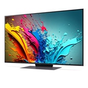 LG Smart TV LG QNED AI QNED87 4K 55 pouces 2024, Vue latérale légèrement inclinée vers la gauche, 55QNED87T6B, thumbnail 3