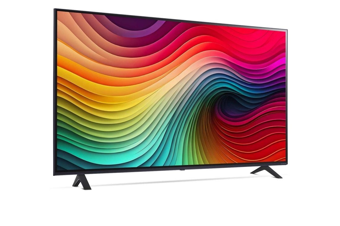 LG Smart TV LG NanoCell AI NANO81 4K de 55 pouces 2024, Vue latérale légèrement inclinée vers la droite, 55NANO81T6A, thumbnail 6