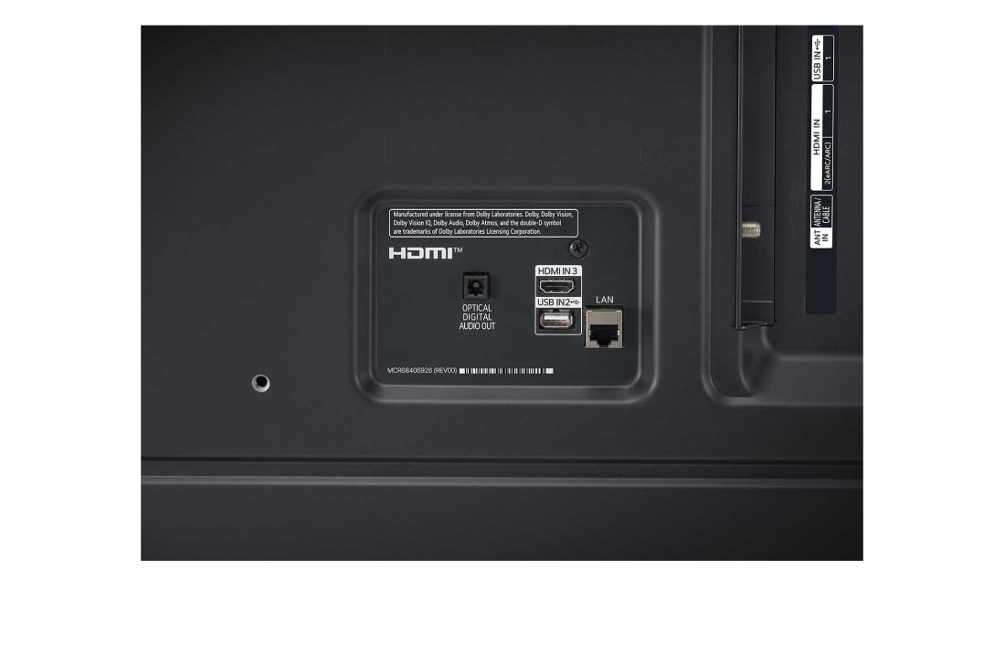 LG Smart TV LG NanoCell AI NANO81 4K de 55 pouces 2024, Vue rapprochée  à partir de la base, 55NANO81T6A, thumbnail 12