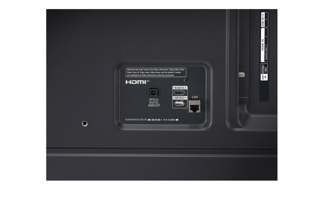 LG Smart TV LG NanoCell AI NANO81 4K de 43 pouces 2024, Vue rapprochée  à partir de la base, 43NANO81T6A, thumbnail 12