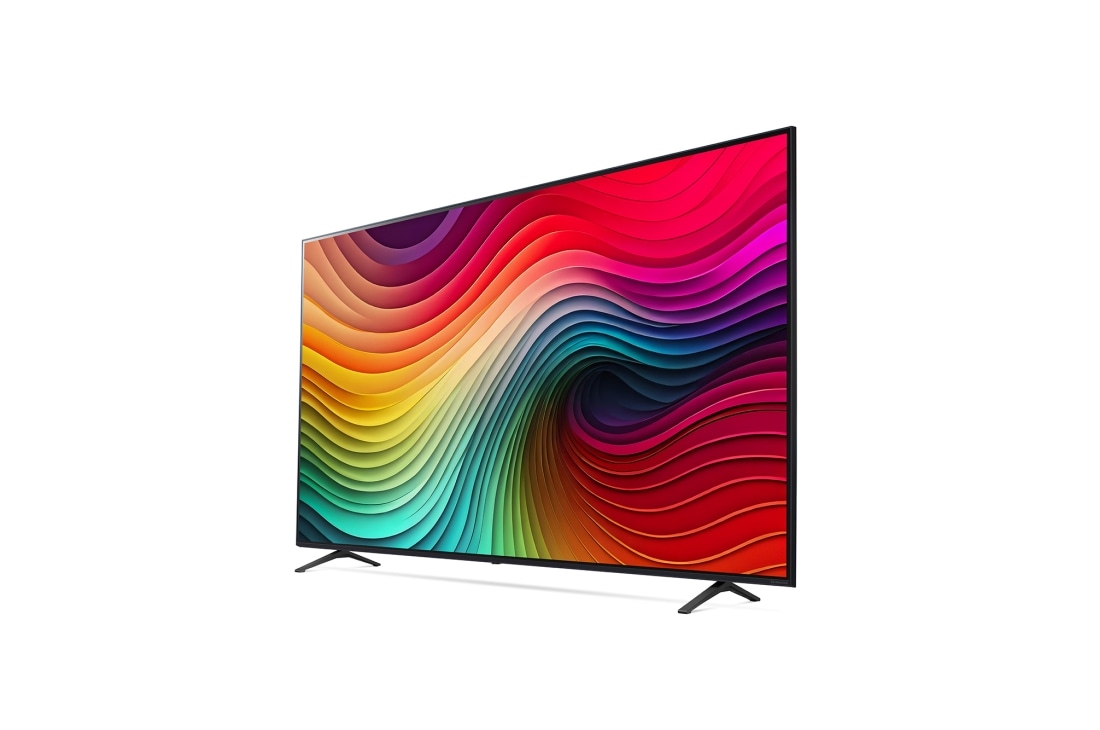 LG Smart TV LG NanoCell AI NANO81 4K de 86 pouces 2024, Vue latérale à partir de la gauche, 86NANO81T6A, thumbnail 3