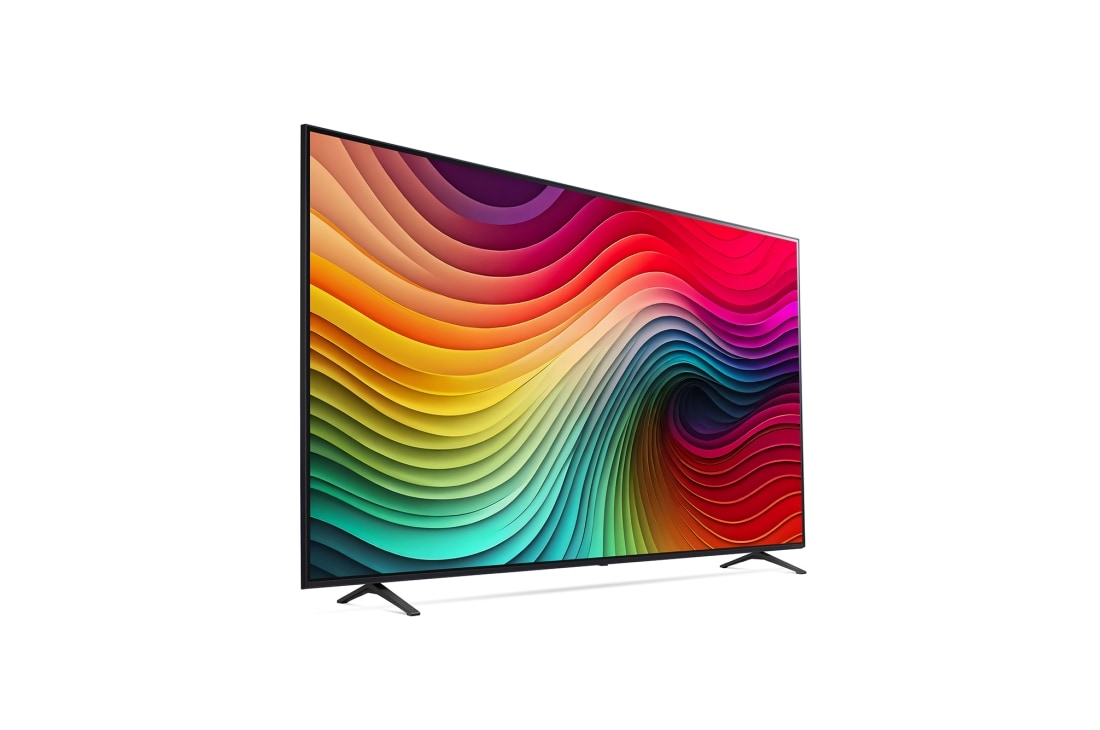 LG Smart TV LG NanoCell AI NANO81 4K de 86 pouces 2024, Vue latérale vers la droite, 86NANO81T6A, thumbnail 5