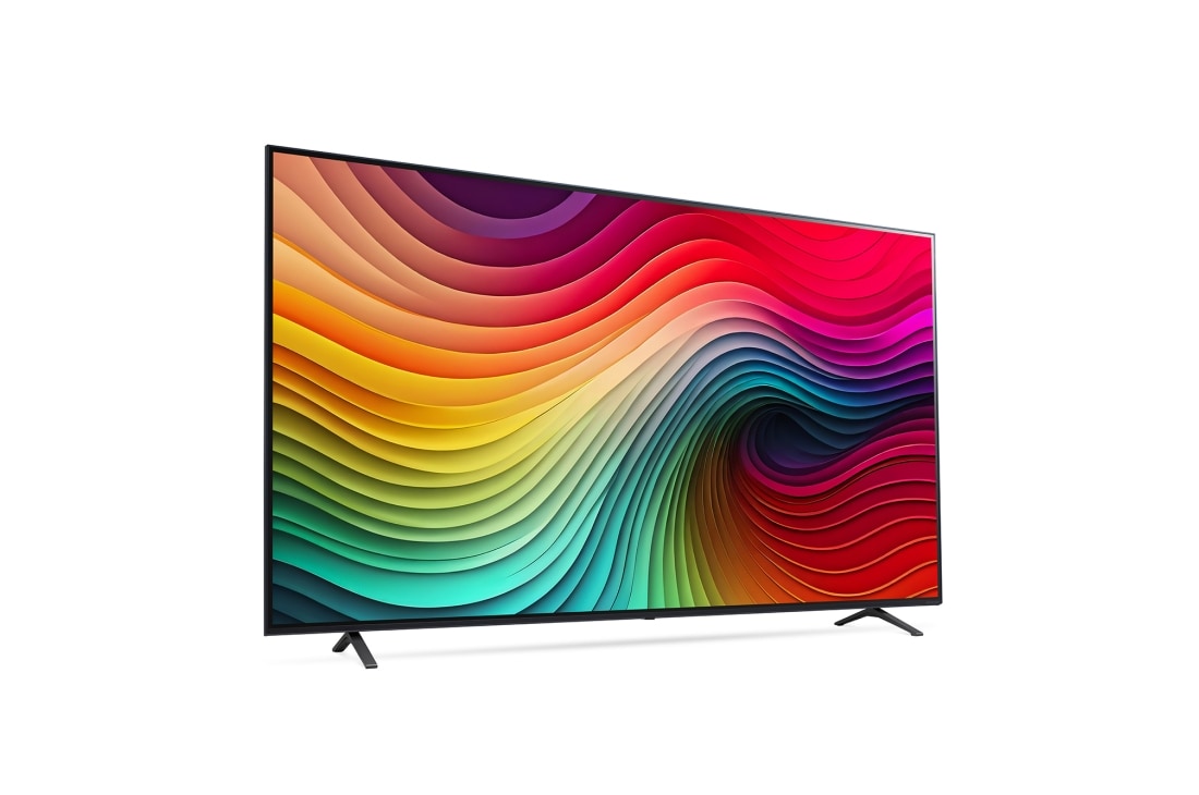 LG Smart TV LG NanoCell AI NANO81 4K de 86 pouces 2024, Vue latérale vers la droite, 86NANO81T6A, thumbnail 6