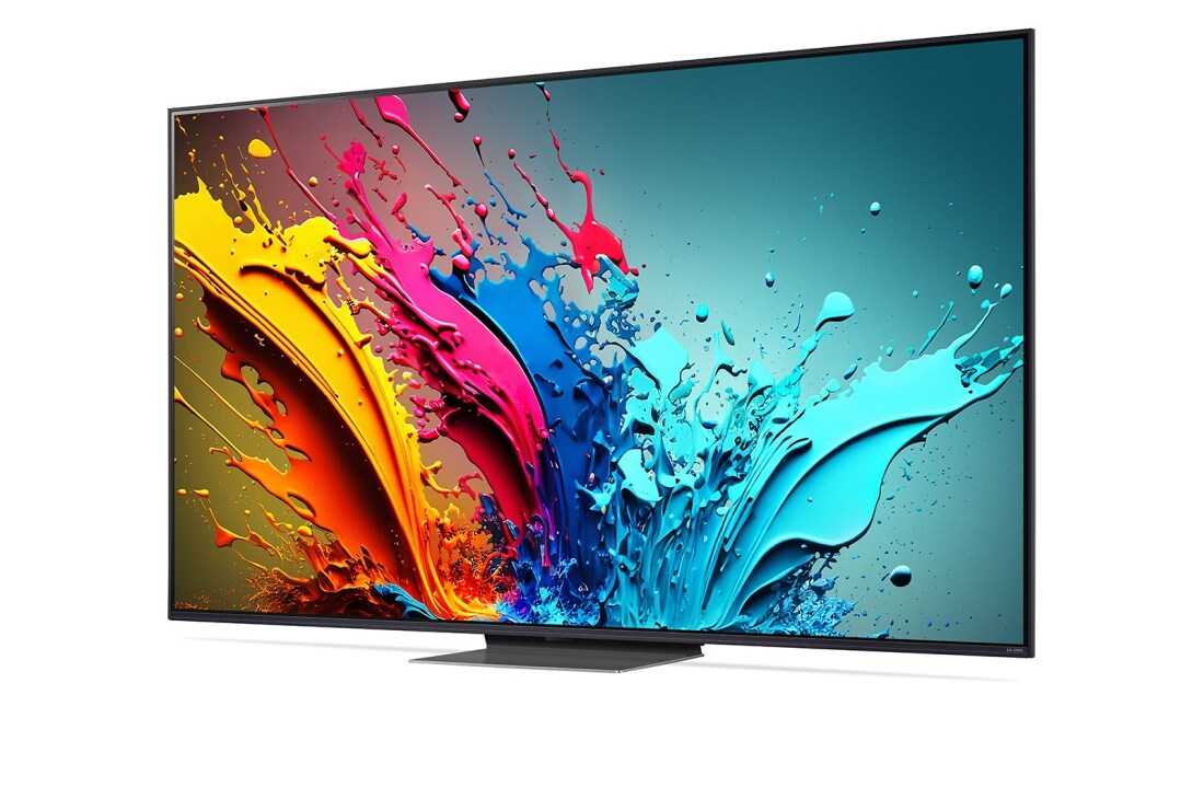 LG Smart TV LG QNED AI QNED86 4K 86 pouces 2024, Vue latérale légèrement inclinée vers la gauche du LG TV QNED, QNED85, 86QNED86T6A, thumbnail 3