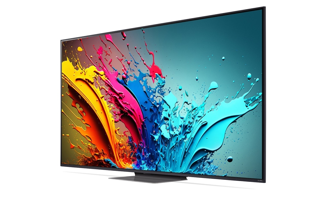 LG Smart TV LG QNED AI QNED86 4K 86 pouces 2024, Vue latérale vers la droite, 86QNED86T6A, thumbnail 4