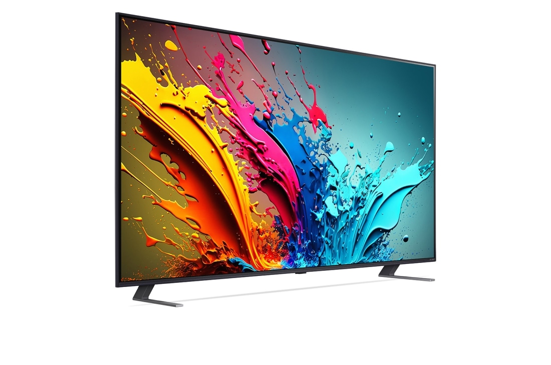 LG Smart TV LG QNED AI QNED85 4K 86 pouces 2024, Vue latérale vers la droite, 86QNED85T6C, thumbnail 6