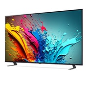 LG Smart TV LG QNED AI QNED85 4K 75 pouces 2024, Vue latérale légèrement inclinée vers la gauche du LG TV QNED, QNED85, 75QNED85T6C, thumbnail 3