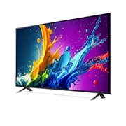 LG Smart TV LG QNED AI QNED80 4K 50 pouces 2024, Vue latérale légèrement inclinée vers la gauche du LG TV QNED, QNED80, 50QNED80T6A, thumbnail 3