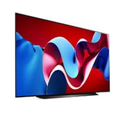 LG 83 pouces LG OLED evo AI C4 4K Smart TV OLED83C4, Vue latérale légèrement inclinée vers la droite, OLED83C46LA, thumbnail 4