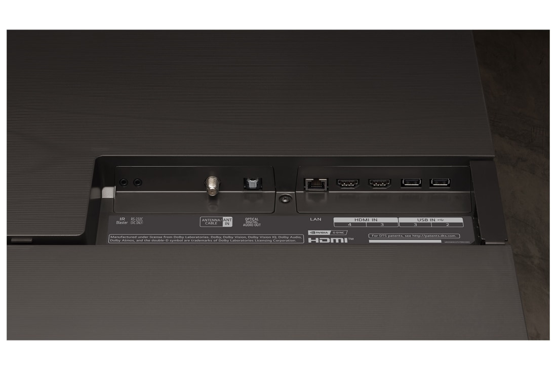 LG 83 pouces LG OLED evo AI C4 4K Smart TV OLED83C4, Vue rapprochée  à partir de la base, OLED83C46LA, thumbnail 7