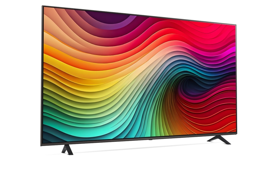 LG Smart TV LG NanoCell AI NANO82 4K de 75 pouces 2024, Gros plan sur le bord supérieur du téléviseur LG NanoCell, NANO82, 75NANO82T6B, thumbnail 6