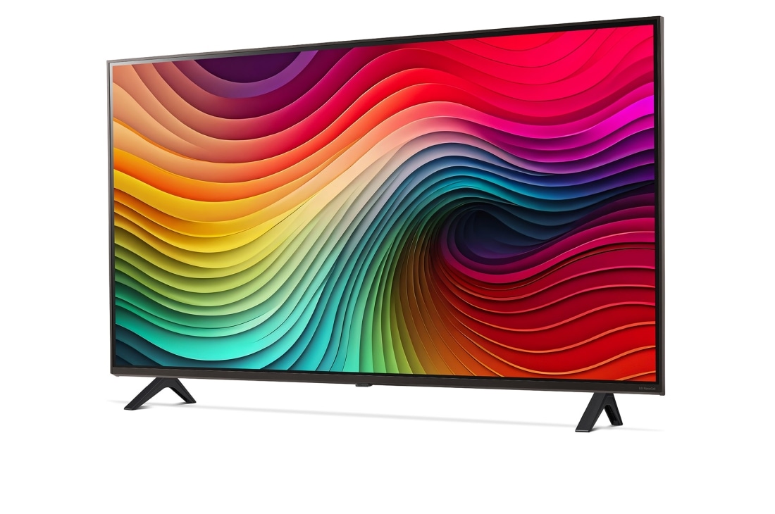 LG Smart TV LG NanoCell AI NANO82 4K de 43 pouces 2024, Vue latérale légèrement inclinée vers la gauche, 43NANO82T6B, thumbnail 2