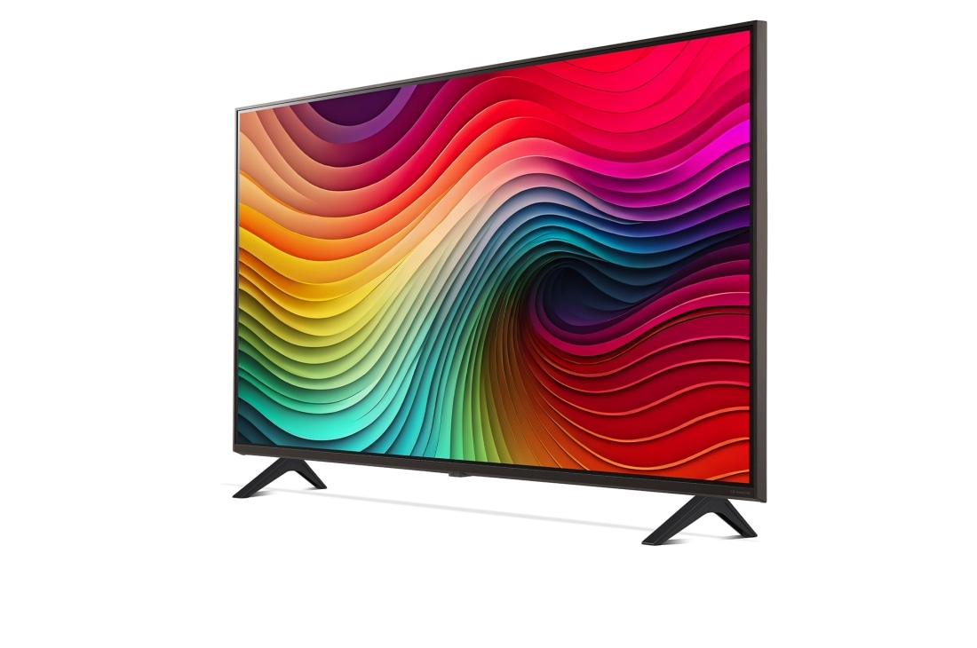 LG Smart TV LG NanoCell AI NANO82 4K de 43 pouces 2024, Vue latérale à partir de la gauche, 43NANO82T6B, thumbnail 3