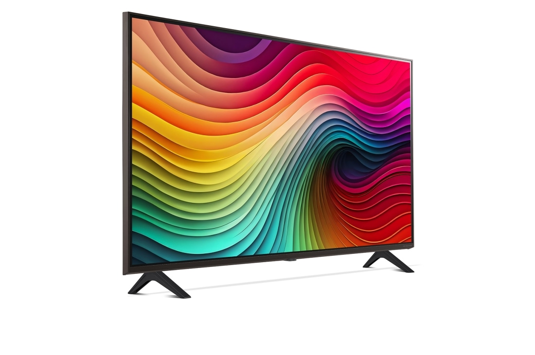 LG Smart TV LG NanoCell AI NANO82 4K de 43 pouces 2024, Vue latérale vers la droite, 43NANO82T6B, thumbnail 5