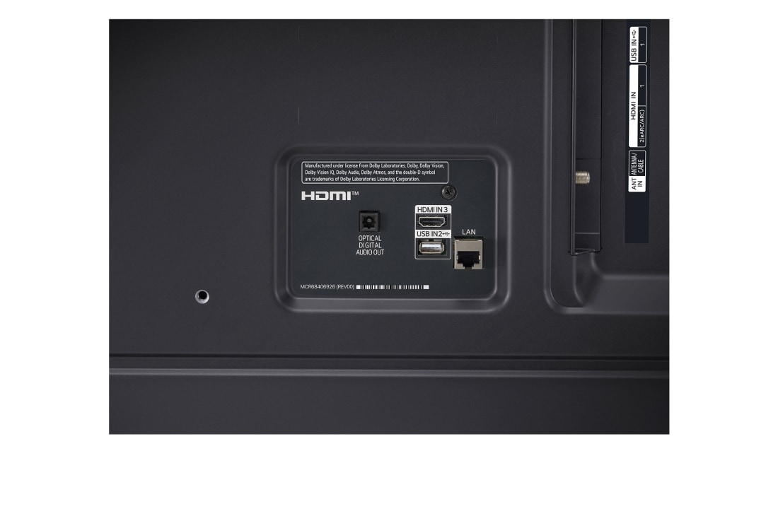 LG Smart TV LG NanoCell AI NANO82 4K de 43 pouces 2024, Vue rapprochée  à partir de la base, 43NANO82T6B, thumbnail 12